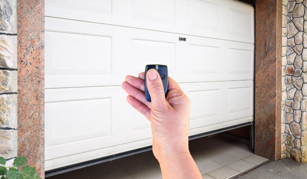 Hold button to close door
