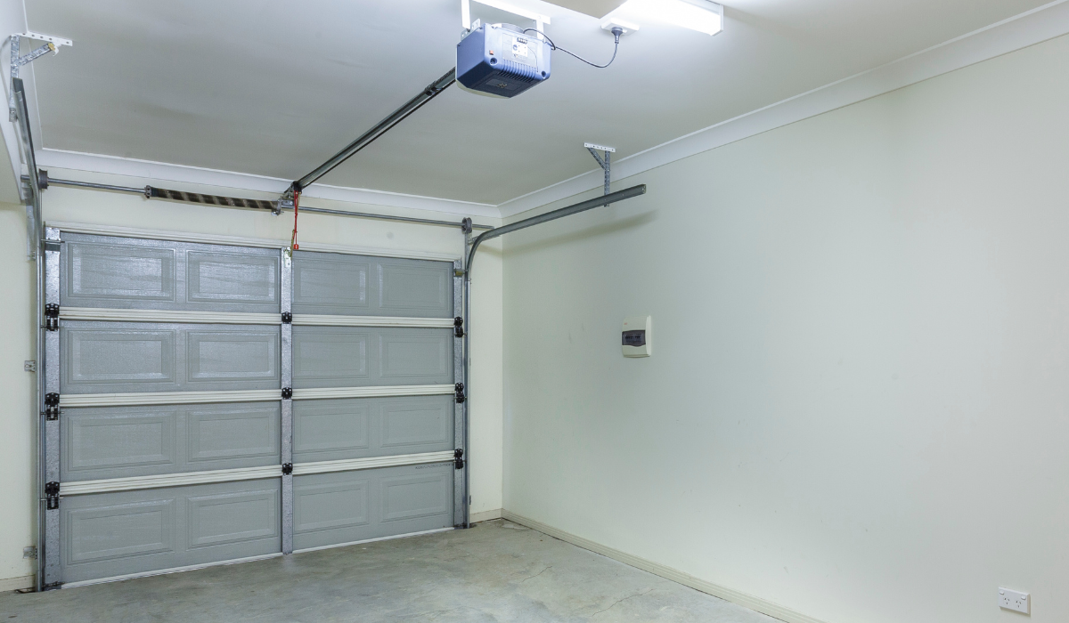 Battery backup garage door installation