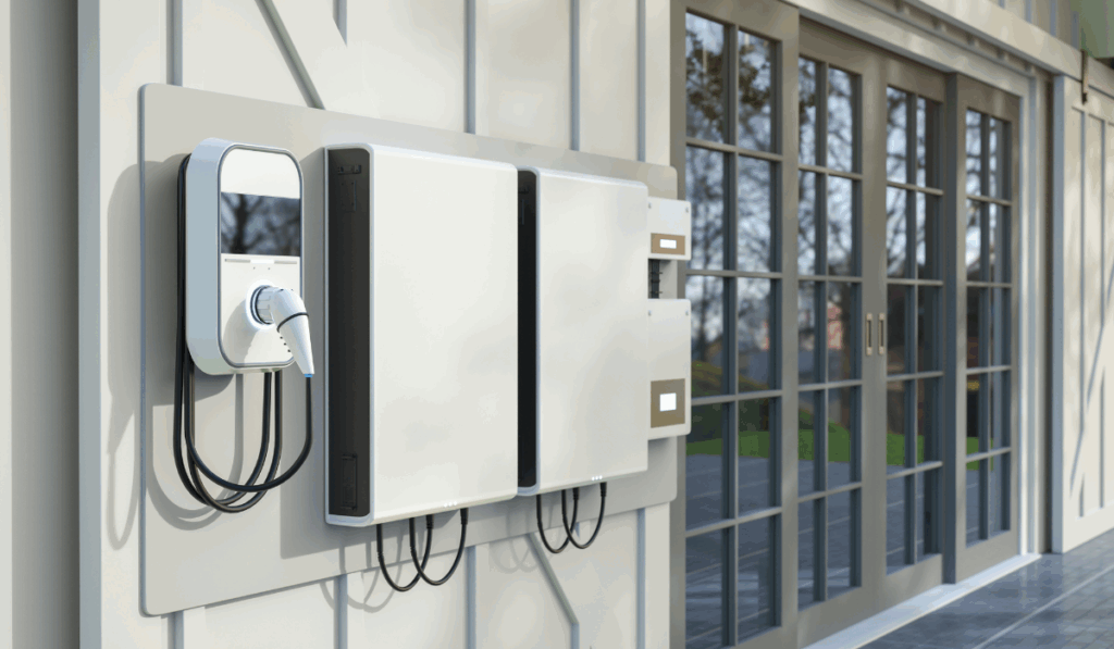 Garage door opener with backup power