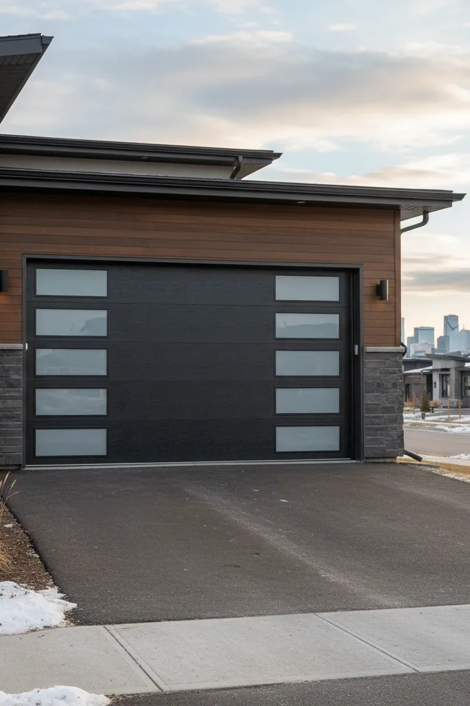 Residential new garage door